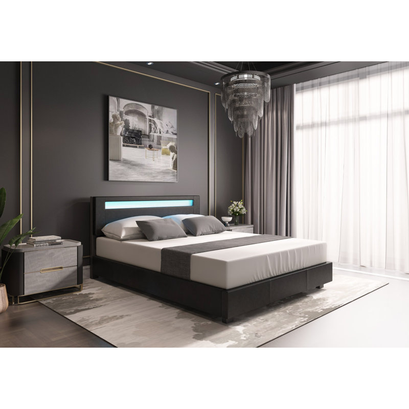 Orren Ellis Aughe Odessa Upholstered Platform Bed & Reviews Wayfair